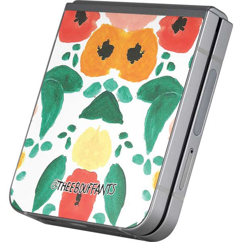 Bouffants and Broken Hearts Geometric Flowers Galaxy Z Flip6 Skin